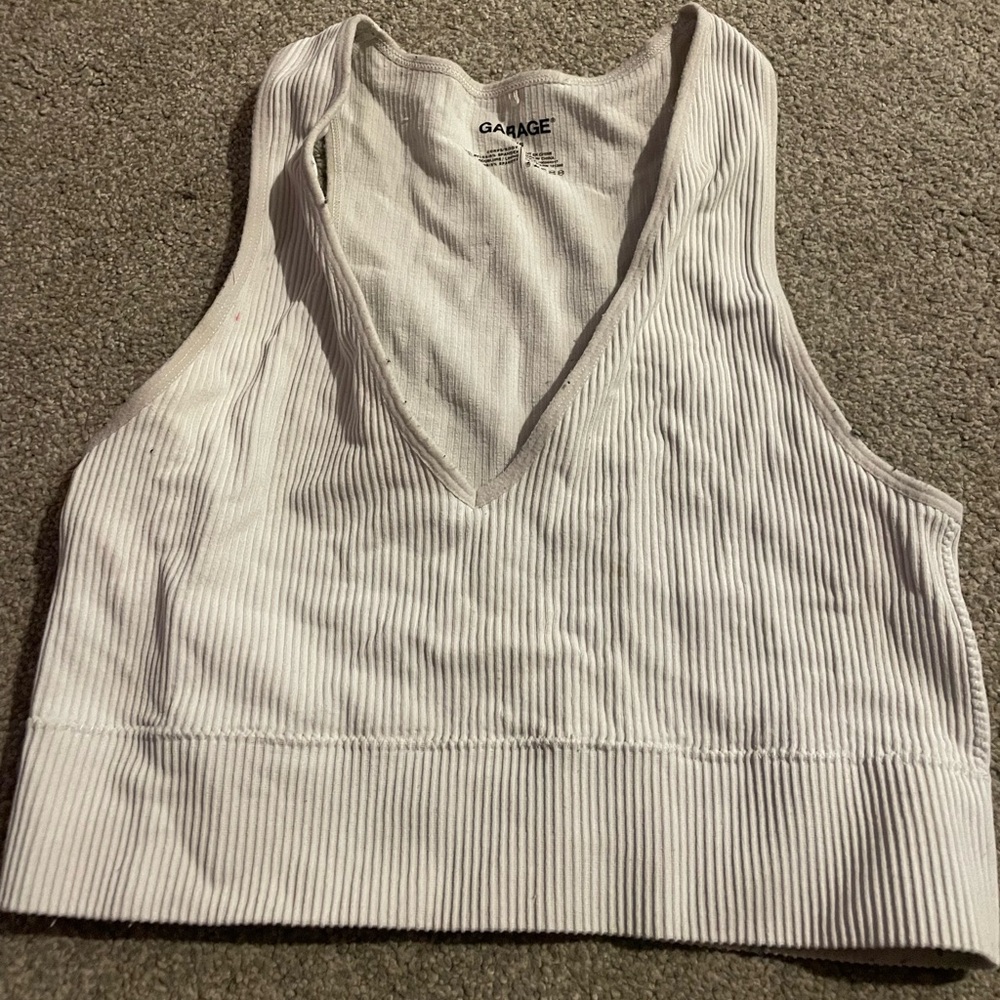 White garage tank